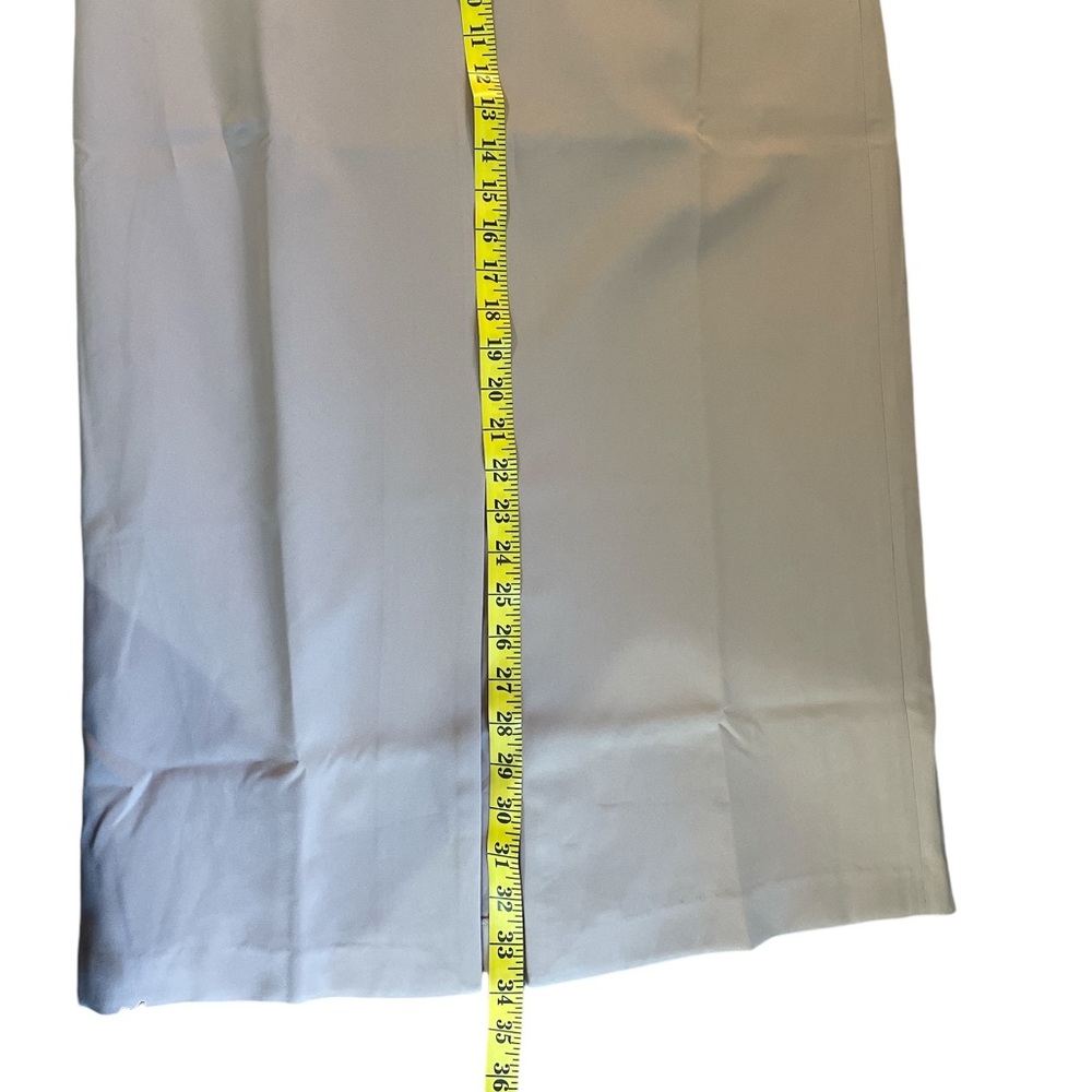 Tan, Khaki high waisted tailored skirt, front slit, Midi skirt, size 10,New - Picture 8 of 10